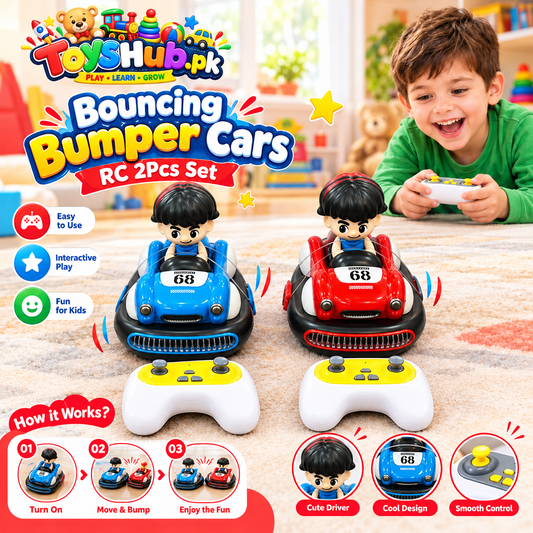 Bouncing Bumper Cars RC 2Pcs Set Toys Hub