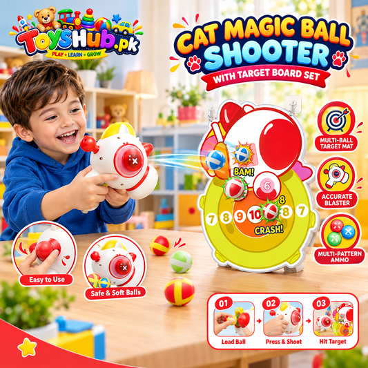 Cat Magic Ball Shooter with Target Board Set KT