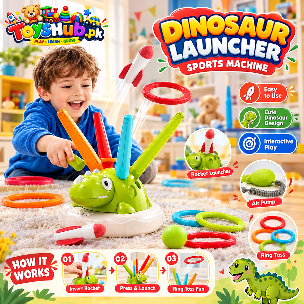 Dinosaur Launcher Sports Machine Toy Set