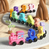 Magnetic Number Train Set Educational Counting Toy 21 Pieces image 3
