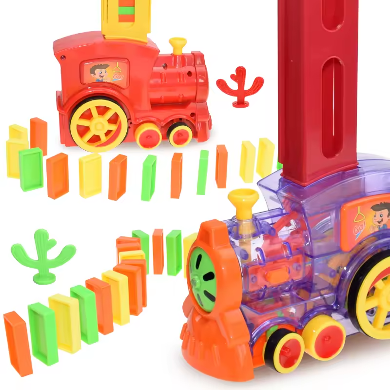 KTK Electric Domino Mini Train Set 60-Piece