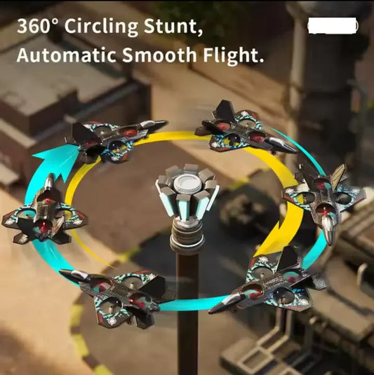 360 Rotate Plastic Remote Control Fighter Plane