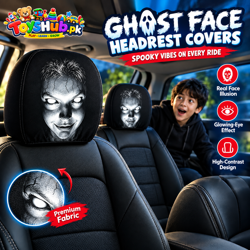 Ghost Face Headrest Covers for Cars