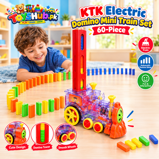 KTK Electric Domino Mini Train Set 60-Piece Toys Hub