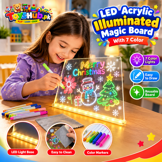 LED Acrylic Illuminated Magic Board With 7 Color Toys Hub