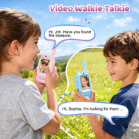 2Pcs Rechargeable Kids Video Walkie Talkie image 26