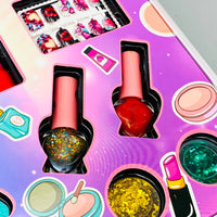 34Pcs Realistic Unicorn Makeup Briefcase image 3
