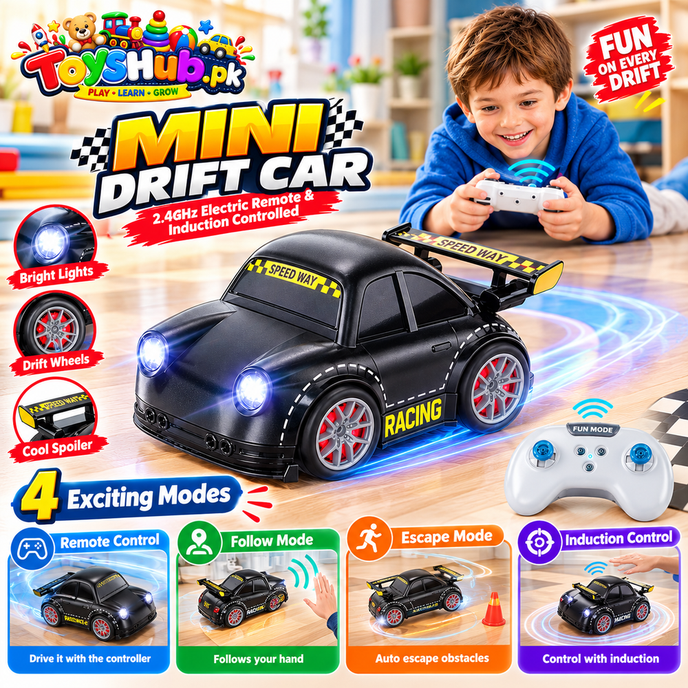 Mini Drift Car 2.4GHz Electric Remote & Induction Controlled