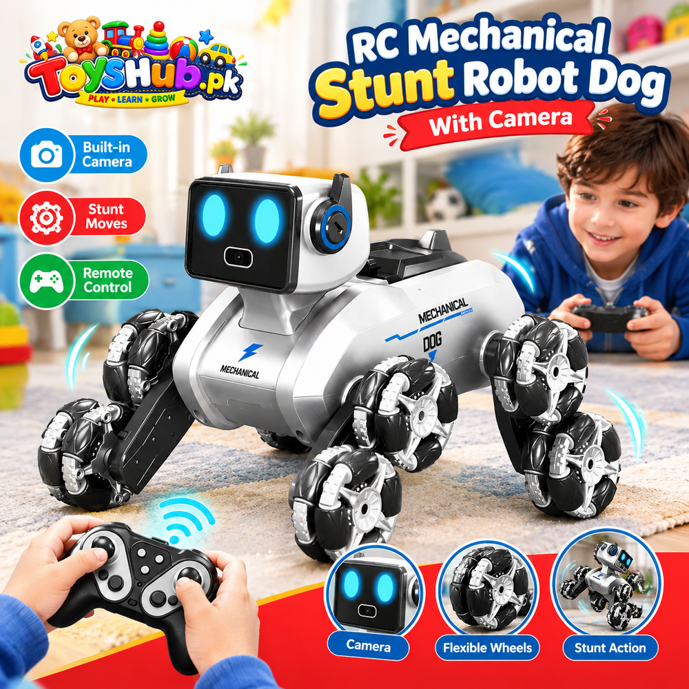 RC Mechanical Stunt Robot Dog With Camera