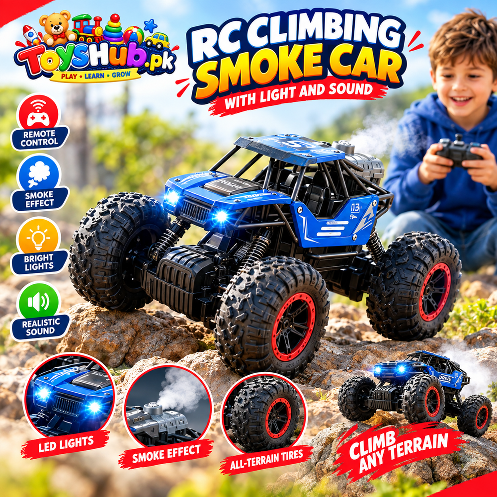 Remote Control Climbing Smoke Car With Light And Sound