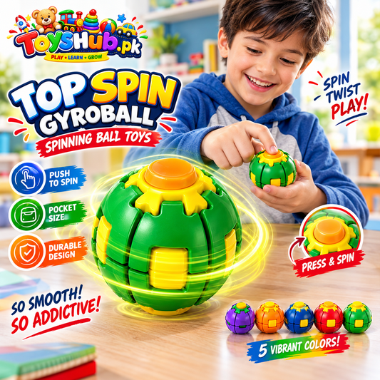 Top Spin Gyroball Spinning Ball Toys (1 Pcs) Toys Hub