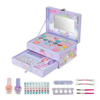 37Pcs Realistic Magical Unicorn Makeup Suitcase image 1