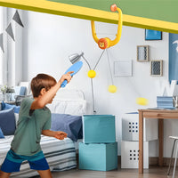 Lion Table Tennis Trainer - Hanging Indoor Ping Pong Practice Set for Kids image 1