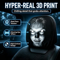 Ghost Face Headrest Covers for Cars image 1