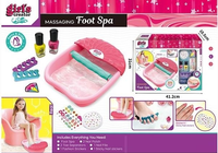8Pcs Realistic Girls Massaging Foot Spa Kit image 1