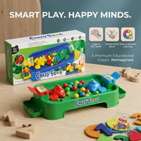 Crazy Frog Hungry Frog Game – Interactive Marble Champing Board Game & Fine Motor Skill Educational Toy for Kids image 1