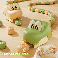 Hungry Snake Game - Fun Snake Toy - Greedy Snake - RC Magnetic Snake Toy - Remote Control Greedy Beans Chasing Snake Car - Interactive Educational Toy for Kids Birthday Present image 1