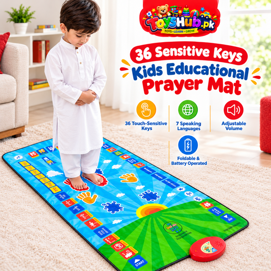 36 Sensitive Keys Kids Educational Prayer Mat | Toyshub.pk toyhub