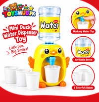 Mini Duck Water Dispenser with Music & Light Toy For Kids image 1