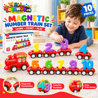 Magnetic Number Train Set – 10 Piece Educational Counting Toy image 2