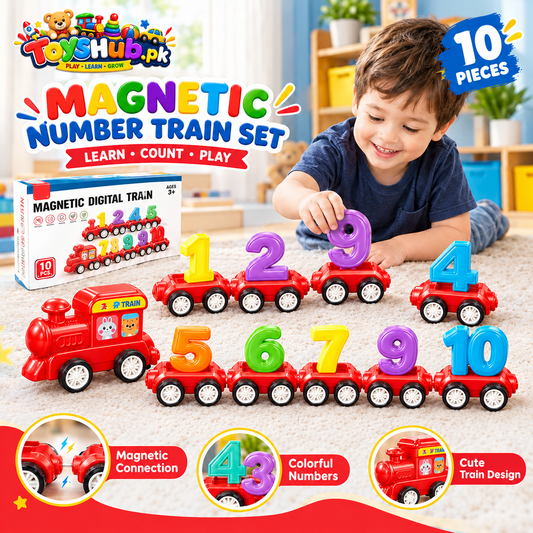 Magnetic Number Train Set – 10 Piece Educational Counting Toy Toys Hub