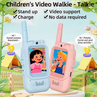2Pcs Rechargeable Kids Video Walkie Talkie image 19