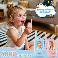 2Pcs Rechargeable Kids Video Walkie Talkie image 21