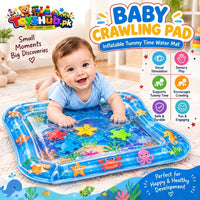Baby Crawling Pad – Inflatable Tummy Time Water Mat | Toyshub.pk image 1