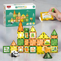 Window Art Magnetic Tiles Creative Building Set 47-Piece image 1