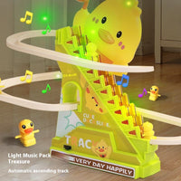 Electric Stair Climbing Duck Track Set - Musical Toy with Lights & Sound image 5