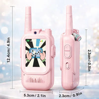 2Pcs Rechargeable Kids Video Walkie Talkie image 25